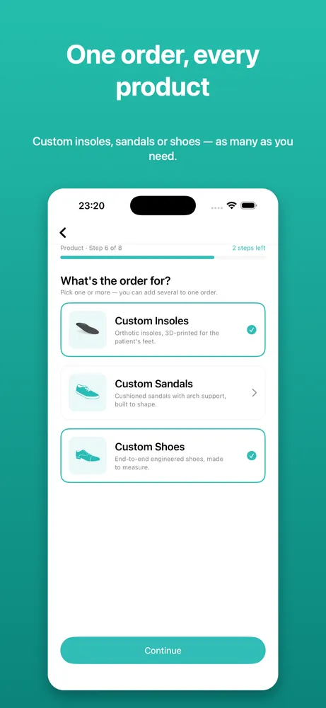 Choosing products and corrections
